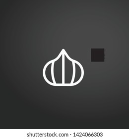 Meringue vector icon. Meringue concept stroke symbol design. Thin graphic elements vector illustration, outline pattern for your web site design, logo, UI. EPS 10.