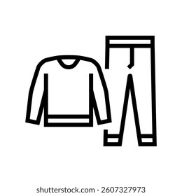 merino wool base layers ultralight hiking line icon vector. merino wool base layers ultralight hiking sign. isolated contour symbol black illustration