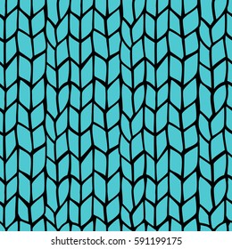 Merino wool seamless pattern. Knitted background