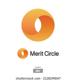 Merit Circle cryptocurrency logo symbol vector illustration template Can be used in Banners, posters, icons, stickers, badges, labels and print designs.