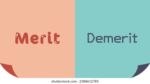 Merit, Demerit, eye-catching image, background, image