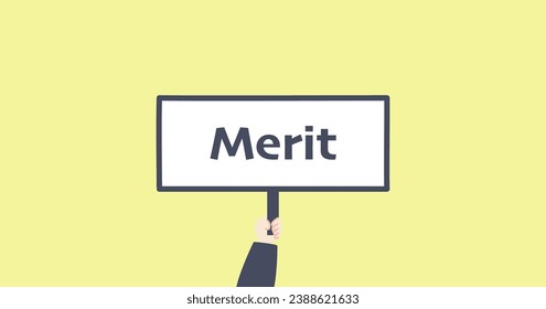 Merit, eye-catching image, background, image, simple, signboard