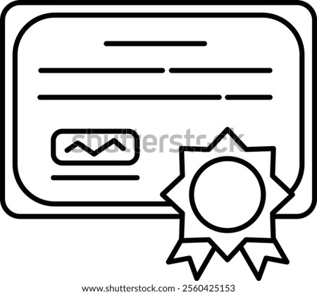 Merit Icon - Line Style - Meritocracy Theme