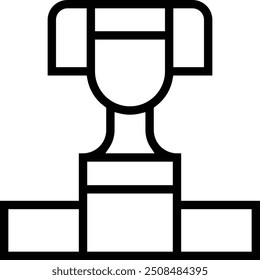 merit icon. Thin linear style design isolated on white background