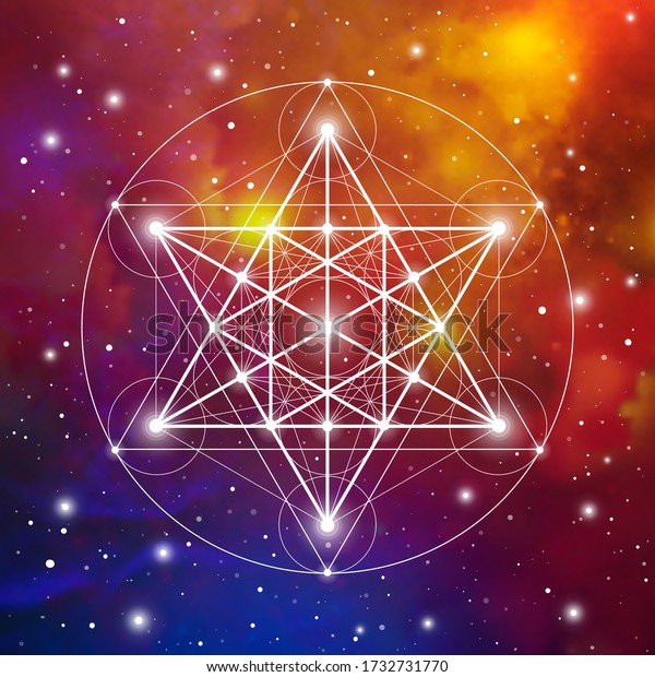 Merkaba Sacred Geometry Spiritual New Age Stock Vector (royalty Free 