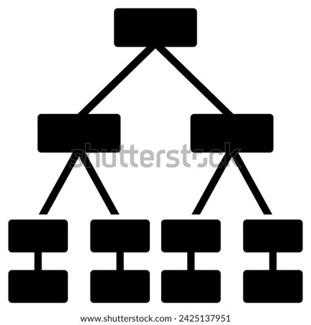 Merkle Tree icon line vector illustration