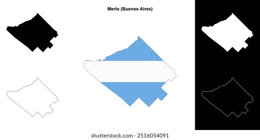 Mapa do departamento de Merlo (Buenos Aires)