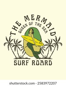Mermaid Academy T-Shirt, Ladies Beach T-shirt, Summer Shirt, Cute Mermaid T-shirt