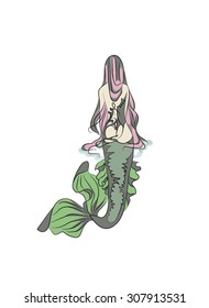 mermaid back
