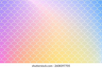 Mermaid background with gradient background