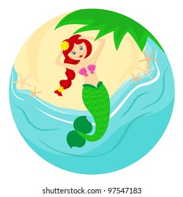 Mermaid at the beach