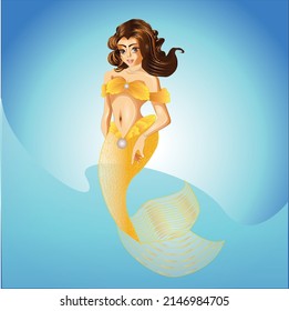 Mermaid Cartoon Character for  animation