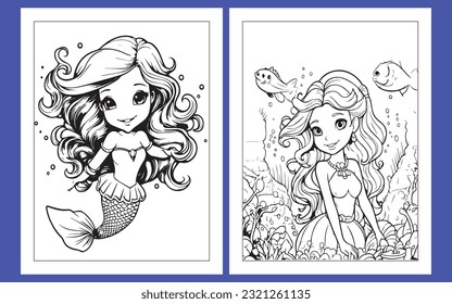 Mermaid Coloring Page Printable For Kids
This is mermaid coloring page for kids. This unique coloring page.
Mermaid Coloring Page is perfect gift for children.