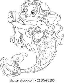 mermaid coloring pages for children and adults
