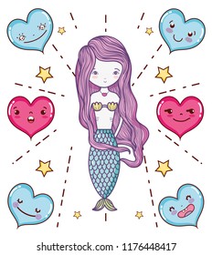 Mermaid cute drawing