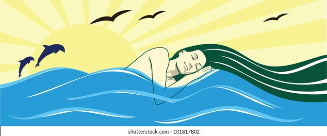 Mermaid and the dawn