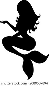 Mermaid decoration for T-shirt cards bags cups Mermaid icon set