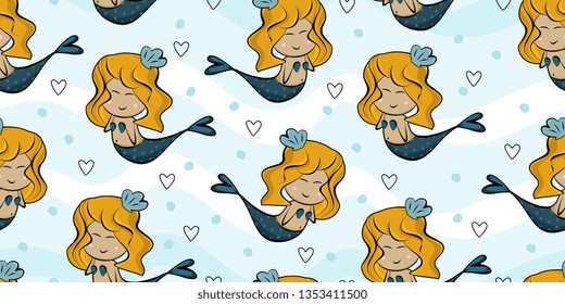 Mermaid design patterns ready to print.