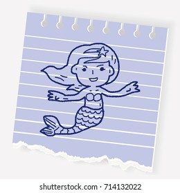 Mermaid doodle