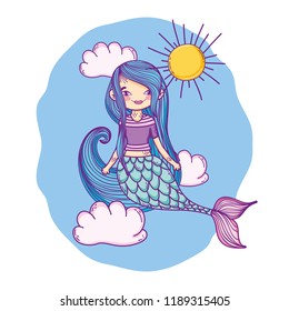 Mermaid fantasy cartoons