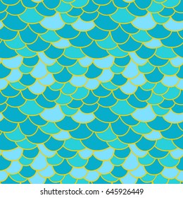 Mermaid Fish Scale Pattern. Abstract Seamless Geometric Texture Background