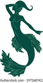 mermaid fish water girl tail