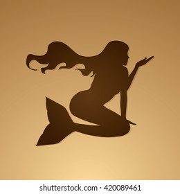 Mermaid graphic vector.