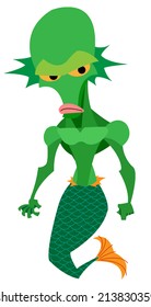 Mermaid guy in a bad mood