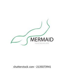Mermaid icon template vector design