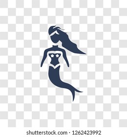 Mermaid icon. Trendy Mermaid logo concept on transparent background from Fairy Tale collection