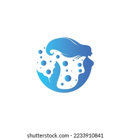 Mermaid Logo Design, Mermaid logo icon design