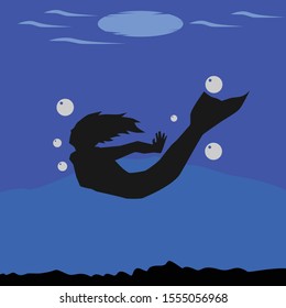 mermaid logo design and illustration for all