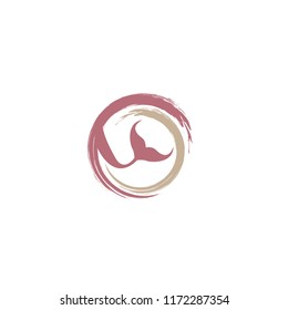 Mermaid logo icon design, vector illustration. mermaid vector silhouette illustration. Mermaid tail  logo vector.