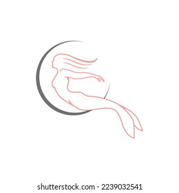mermaid logo inspiration, fish, ocean