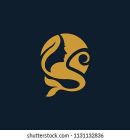 Mermaid logo template
