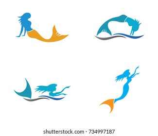 Mermaid logo template