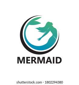 Mermaid Logo Template Design Vector