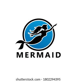 Mermaid Logo Template Design Vector