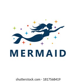 Mermaid Logo Template Design Vector