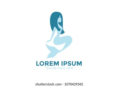 mermaid logo. vector illustration. icon