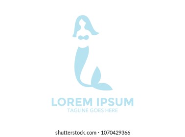 mermaid logo. vector illustration. icon