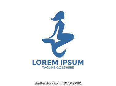 mermaid logo. vector illustration. icon