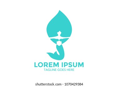 mermaid logo. vector illustration. icon