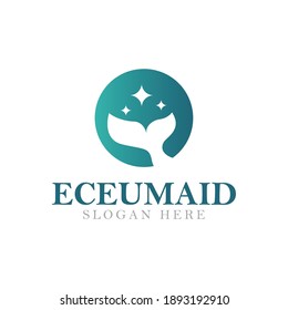 mermaid logo. vector illustration. icon