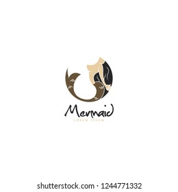 Mermaid Logo Vector Template