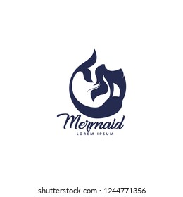 Mermaid Logo Vector Template