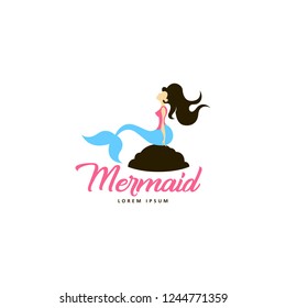 Mermaid Logo Vector Template