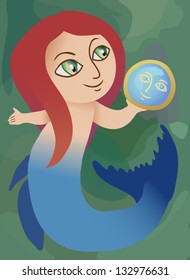 Mermaid with mirror