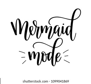 Mermaid Mode Lettering.