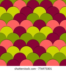 Mermaid pattern. Color abstract background. Fish scales decor element. Magic backdrop. Print design for textile, posters, greeting cards,  etc.